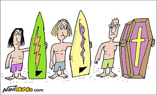 Cartuns à granel. surfista