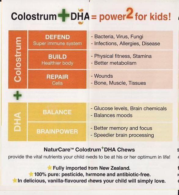 Tupperware and NaturCare Colostrum + DHA Chews