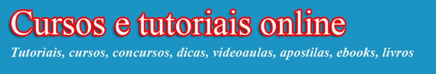 cursos e tutoriais online