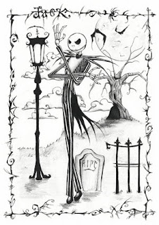 Dibujos para colorear jack skeleton - Imagui