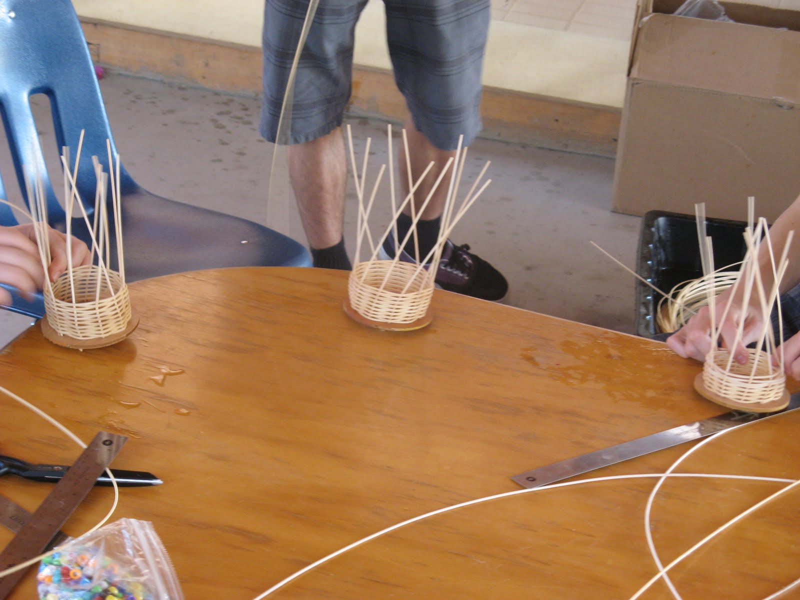 Teaching Handwork 9th grade waldorf basket weaving, main lesson book