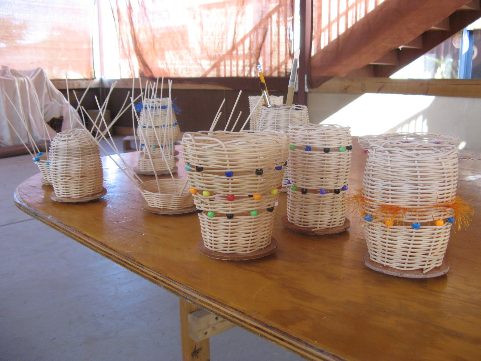 Teaching Handwork 9th grade waldorf basket weaving, main lesson book