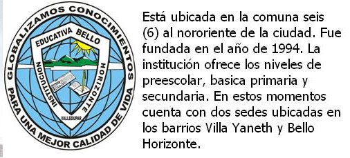 INSTITUCIÓN EDUCATIVA BELLO HORIZONTE VALLEDUPAR