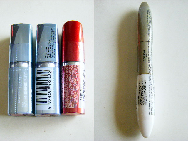[Maybelline+Lipsticks+&+L'Oreal+Double+Extension+Mascara.JPG]