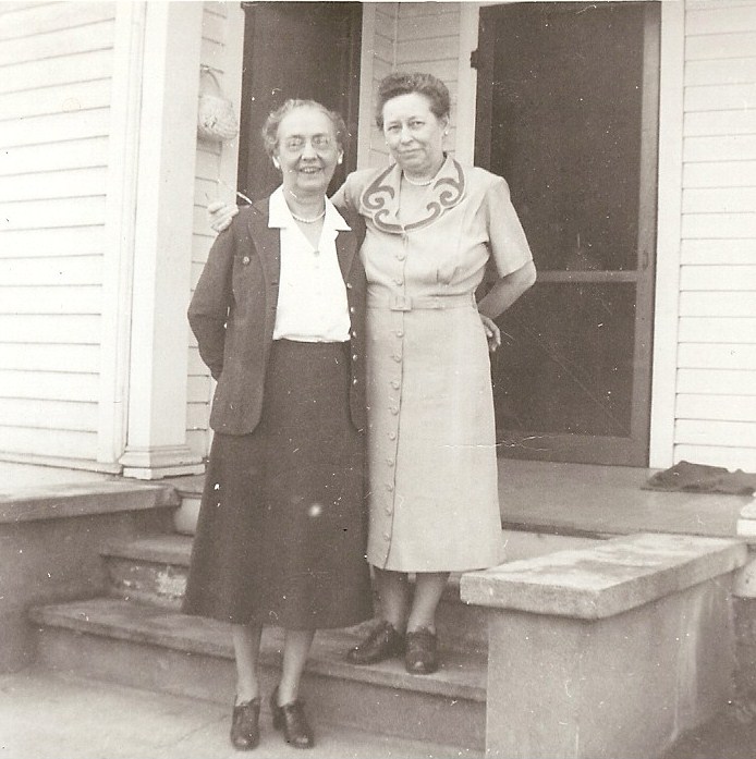 Bess with her Cousin Martha Owen