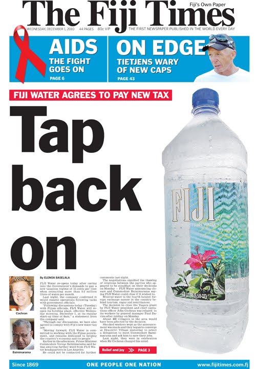 Fiji water pollution picture