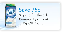 Silk Milk .75¢ Coupon