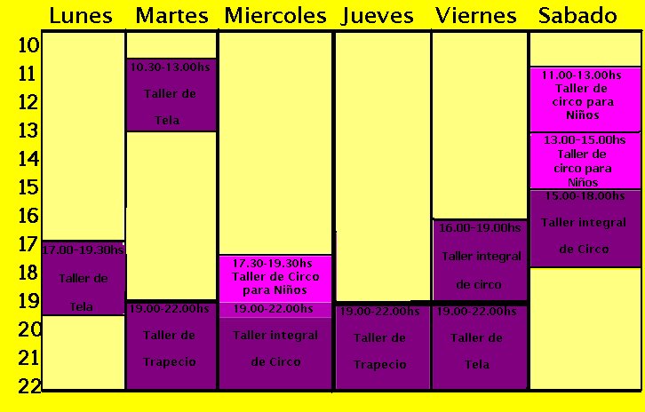 HORARIOS 2009