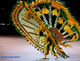 A very young Fancy Indian king dancing the spirit within him