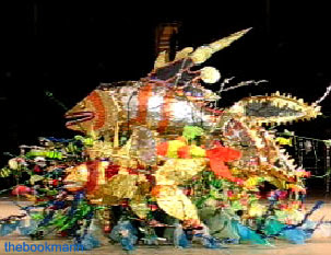 Balo, a king is lost in his costume representing how Tobago's Buccoo reef use to be