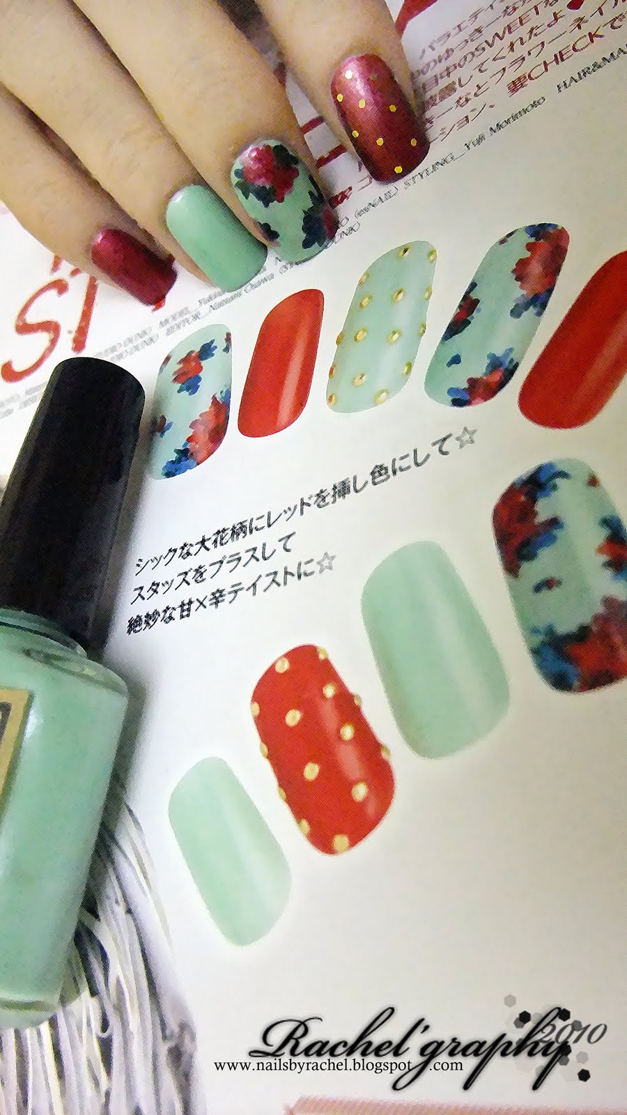 (it's hard to find fresh from Japan nail magazine here.. :( )