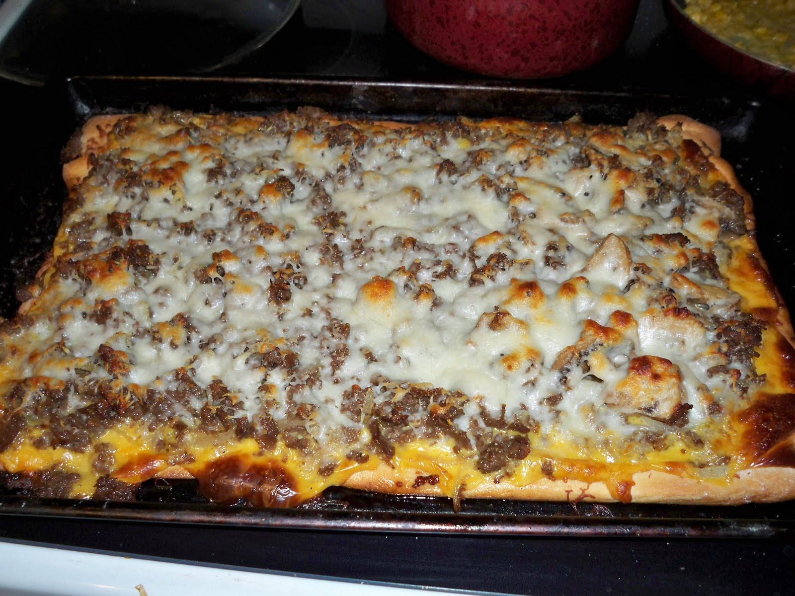 Momma Koehler's Home Cooking Philly Cheese Steak Pizza