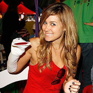 Lauren Conrad, reality-TV star, signs a three-book deal with Harper. Pictured here with her ghost writer.