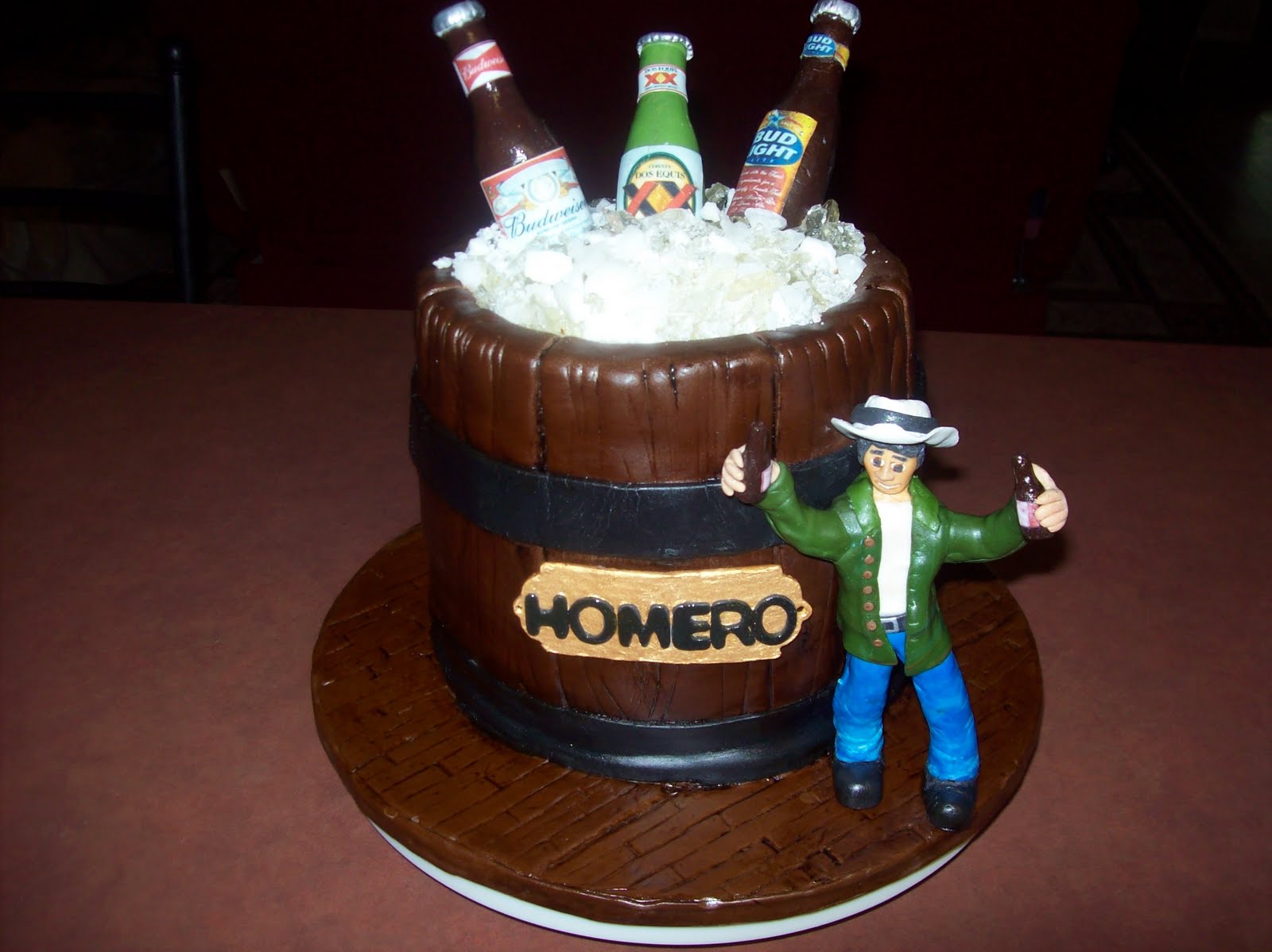Taylor Made Cakes Our first beer barrel cake