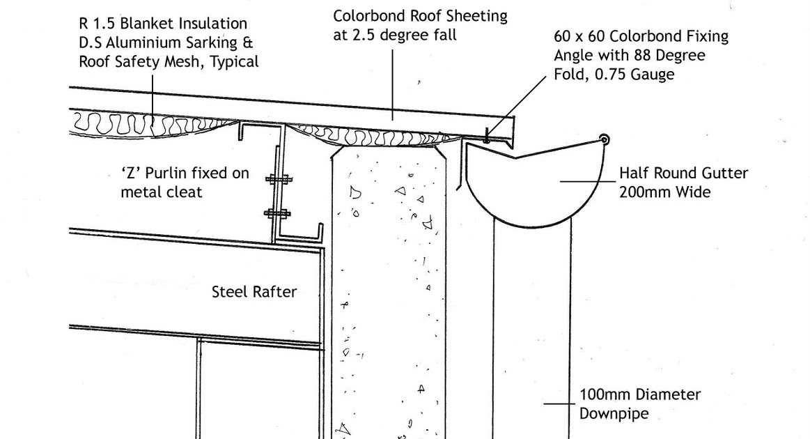 to David's SRT251 Blog Drawing Exercise Gutter Detail at 15