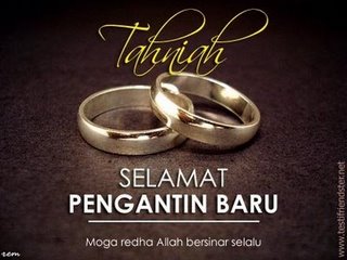 English baru in selamat pengantin Ucapan Tahniah