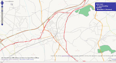 OSM compare with OS Opendata Meridian2 OSM compare with OS Opendata Meridian2
