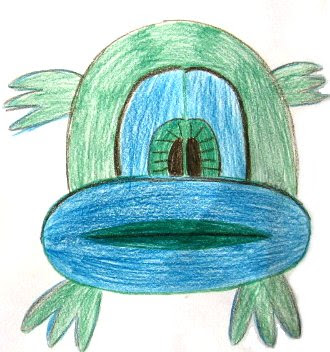 desenho de uma rã