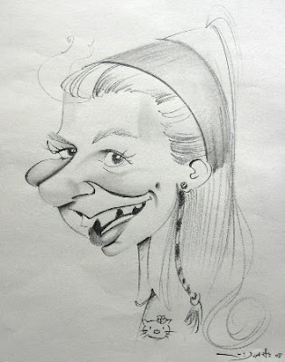Caricatura da Mariana, por Rui Duarte