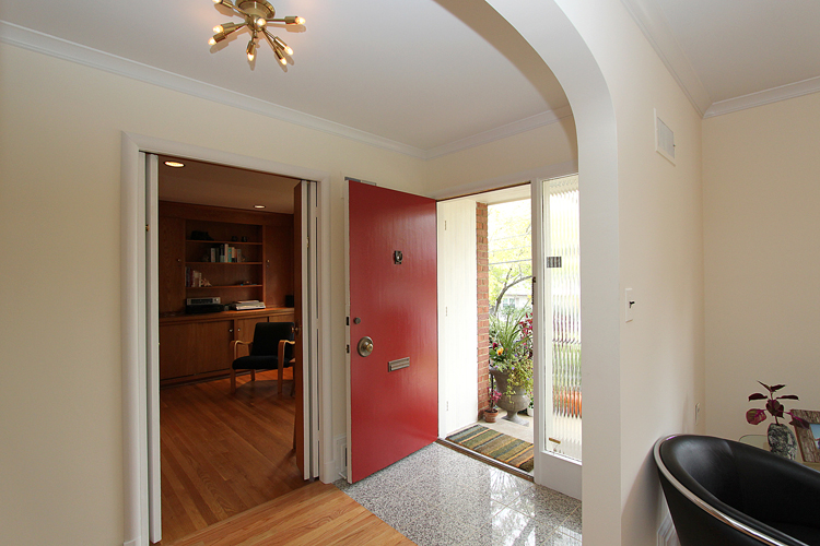 mid century modern entryway lighting