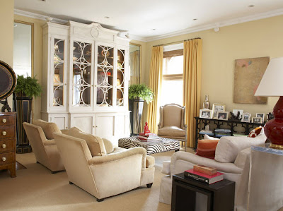 Living Room  on Meet Bold Patterns And Bright Colors In This Lovely Living Room