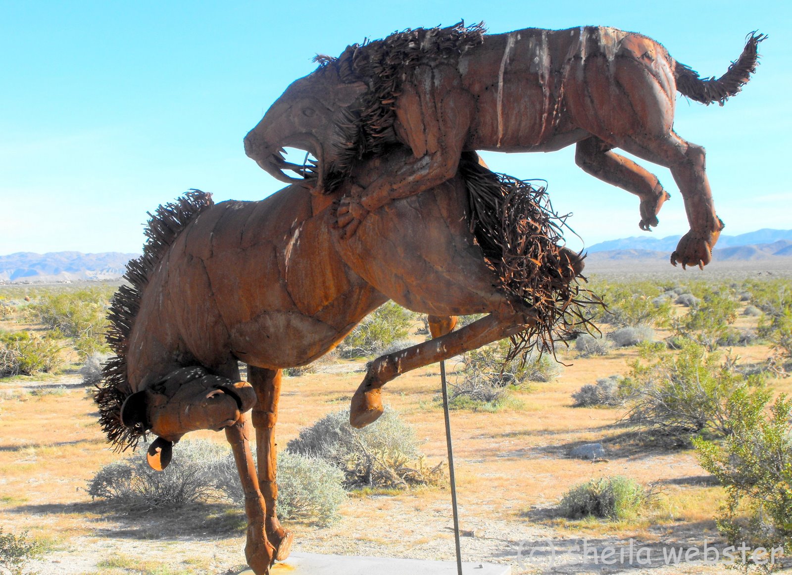 We Love RV'ing Borrego Springs, CA Metal Art Sculptures Ricardo