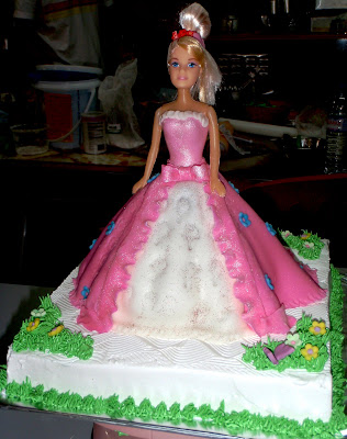 Barbie Fondant Cake