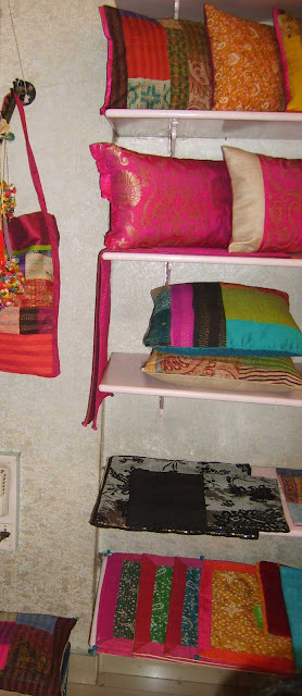 cushion covers patchwork kantha work
