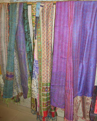stoles in patchwork kantha work