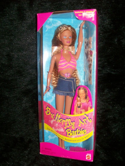 Thrift Store Dolls: Butterfly Art Barbie