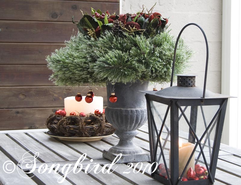 Christmas home tour 2010 at Songbird sparkly, natural and simple