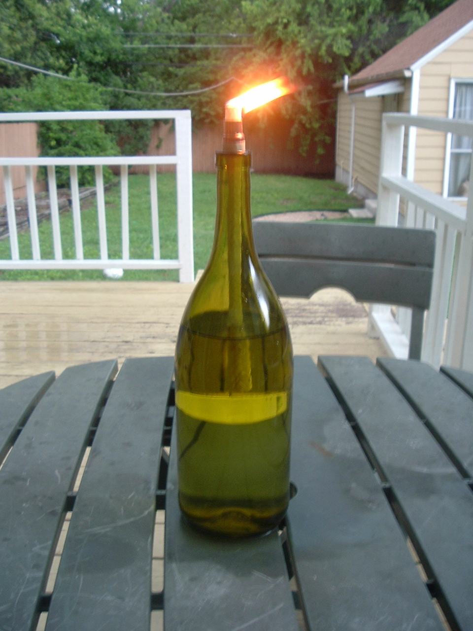 Adventures In Creating Wine Bottle Citronella Candle