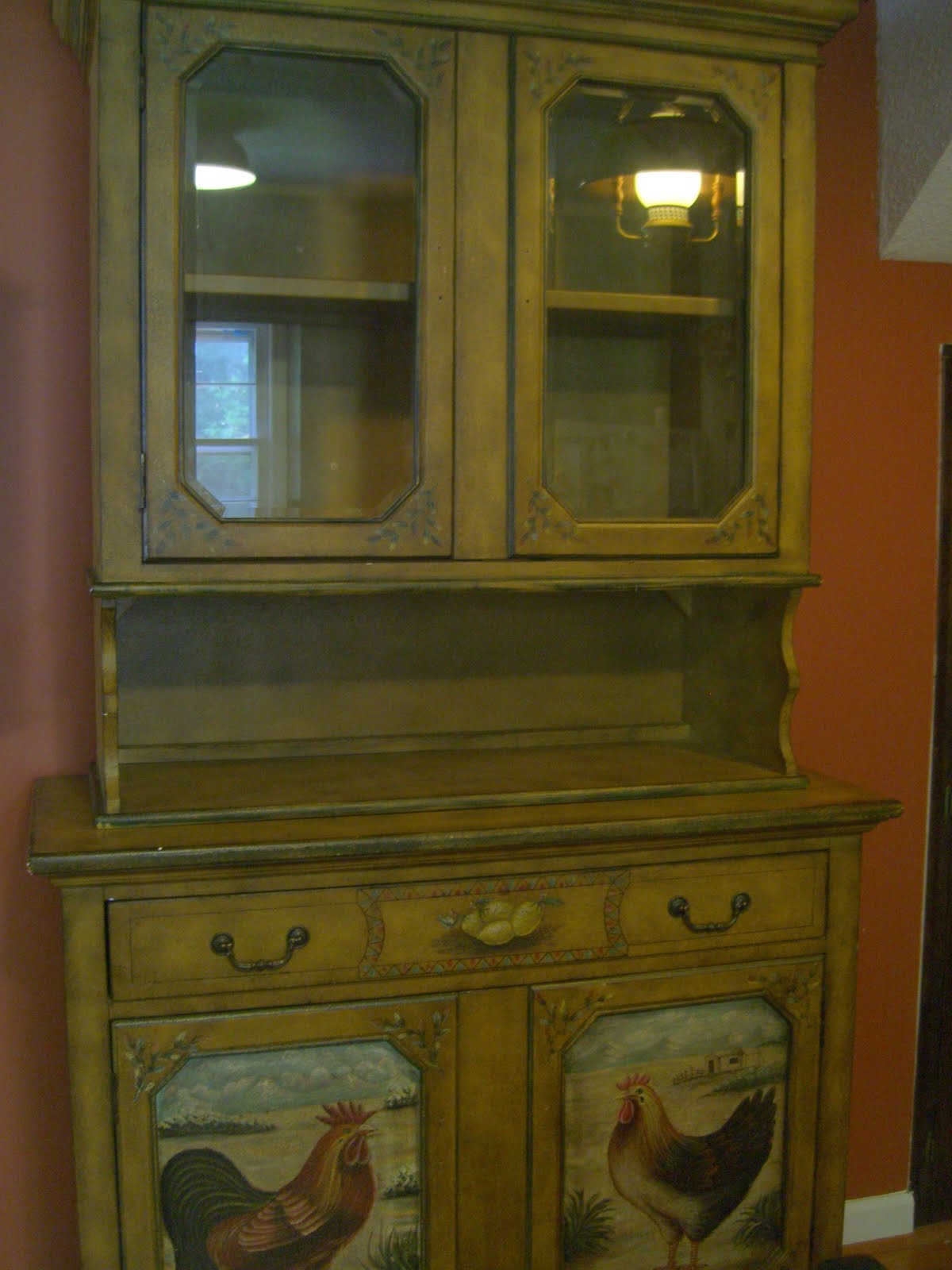 Kitchen cabinet style Rooster/Country Kitchen Cabi& Dollhouse
