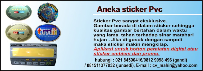 ANEKA STICKER PVC