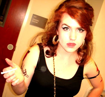 Because when you dress up like Amy Winehouse, you have to have the attitude 