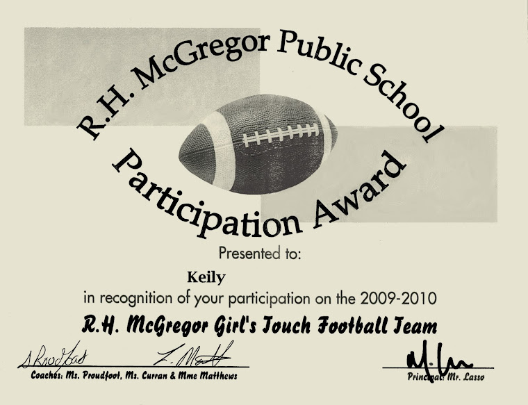 Grade 4 - I made the team!