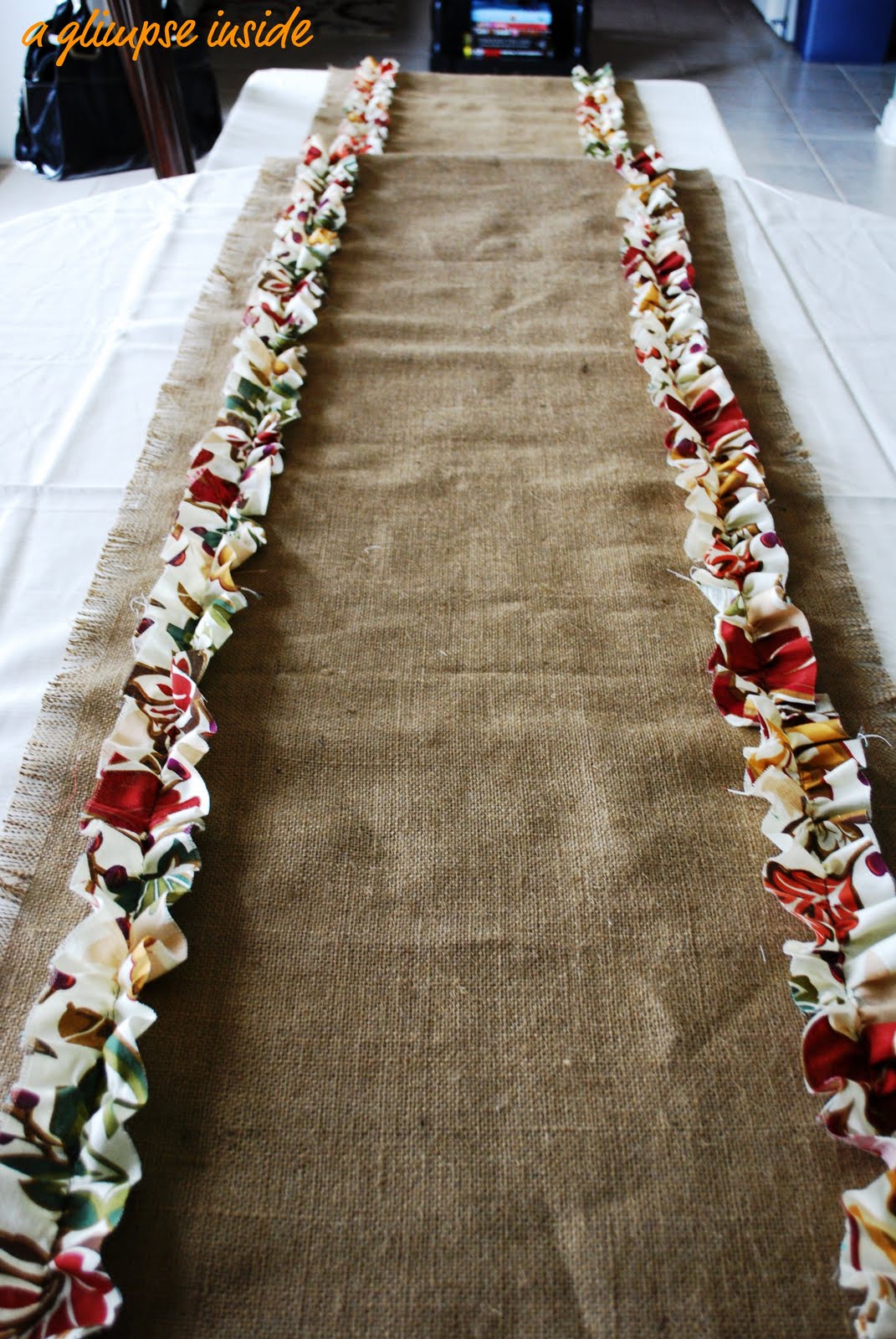 Table Runner with Tutorial A Glimpse Inside