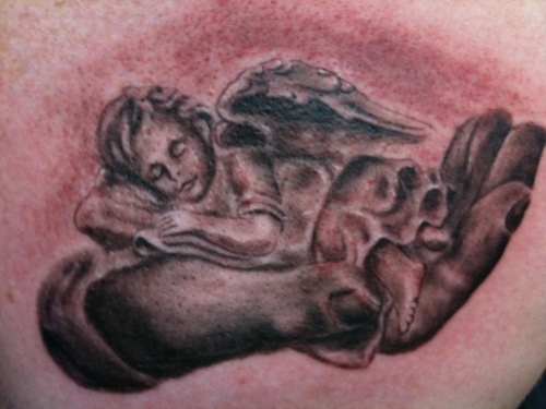 cherubs are often the popular choice of baby angel tattoos in memorial