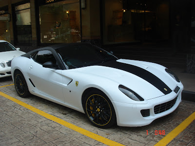 FerrariSpotting Matte Black and White 599 GTB in Singapore File Under 