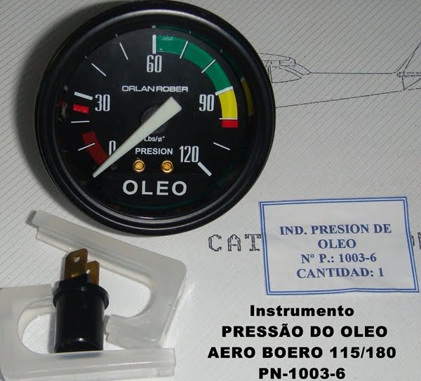 INSTRUMENTOS - INDICADOR DA PRESSÃO DO OLEO