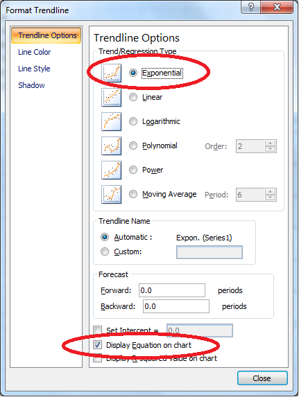 display trendline equation excel display trendline equation excel
