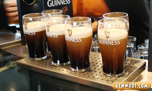 These are what they claim Guinness at its best, because it's freshly brewed. These are what they claim Guinness at its best, because it's freshly brewed.