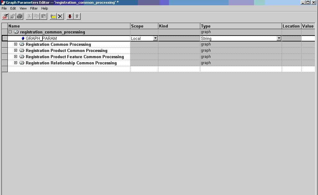 AB INITIO TUTORIALS Graph Parameter Editor