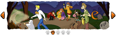 Halloween y Scooby-Doo en logo de google