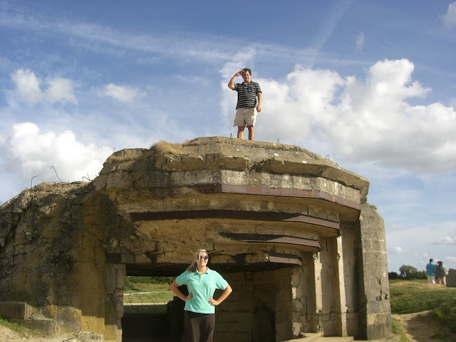 CC and I in and on old nazi bunker