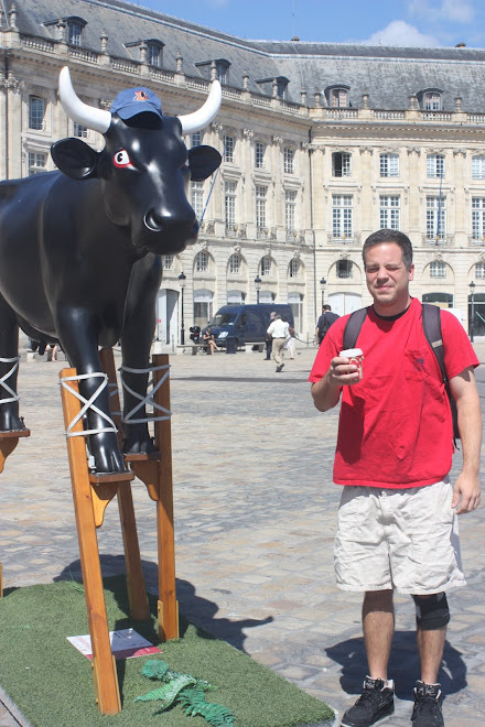 Watch out for the bulls on stilts in Bordeaux.