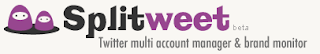 Splitweet multiple twitter account management BlogPandit