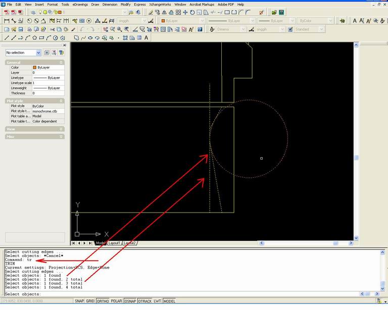 Drawing Smooth Lines In Autocad : Belajar autocad circle p three points