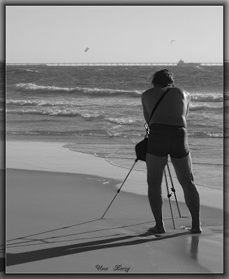 фотограф на пляже