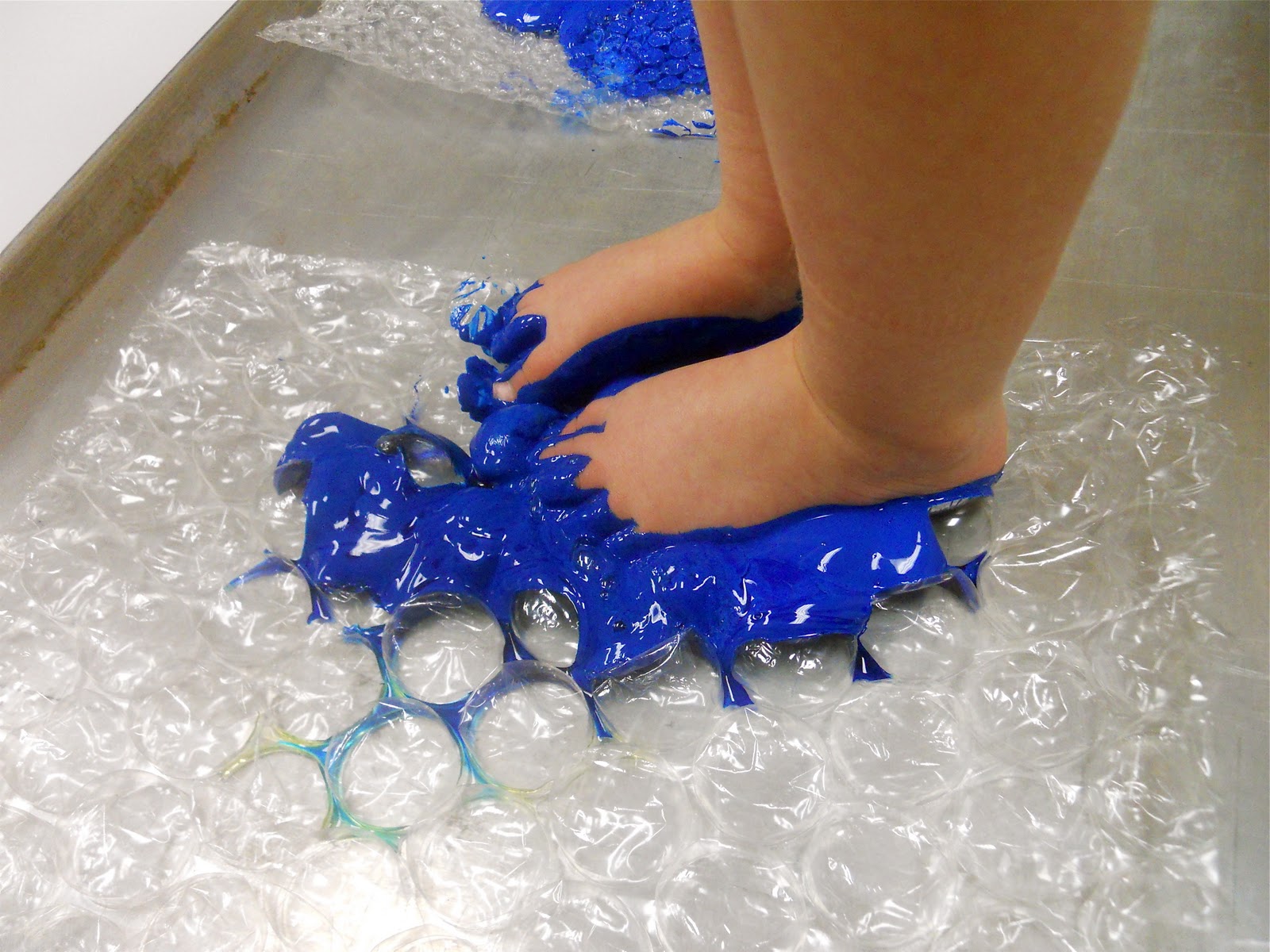 Teaching 2 and 3 Year Olds Paint Between Our Toes!